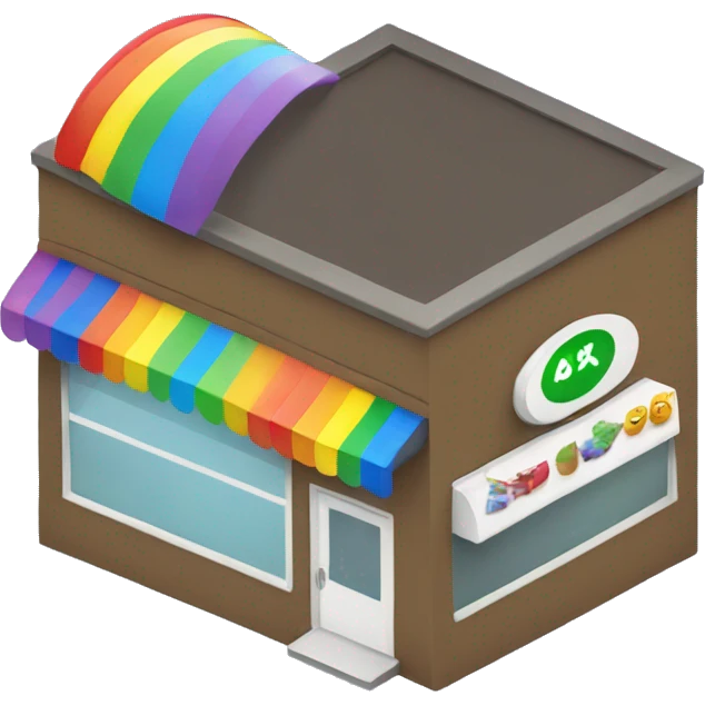 Rainbow store emoji