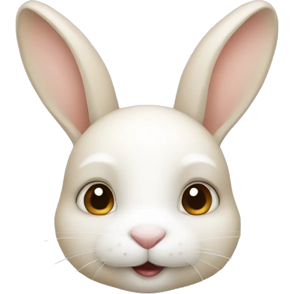 White and beige rabbit  emoji