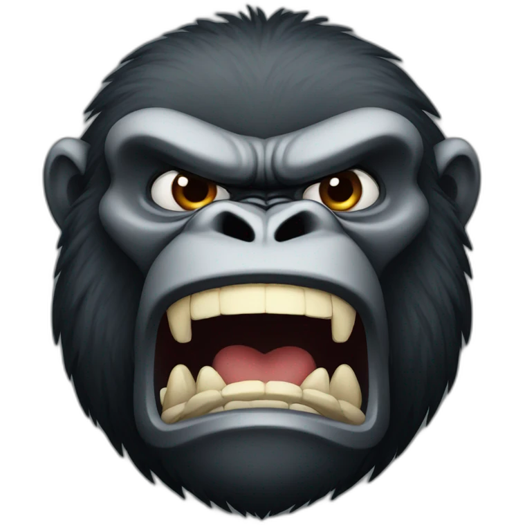 angry gorilla emoji