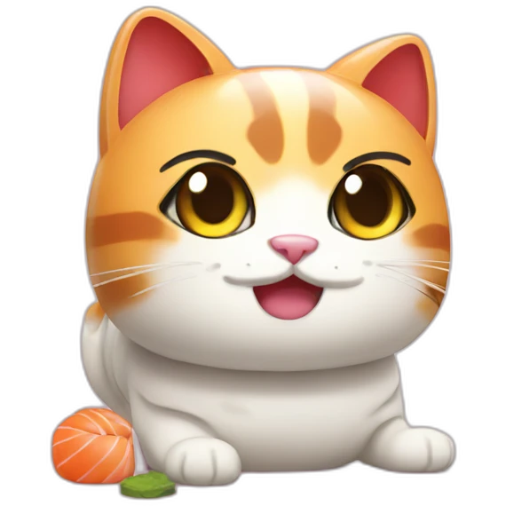 sushi cat emoji