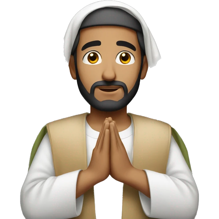 an arab man praying salah emoji