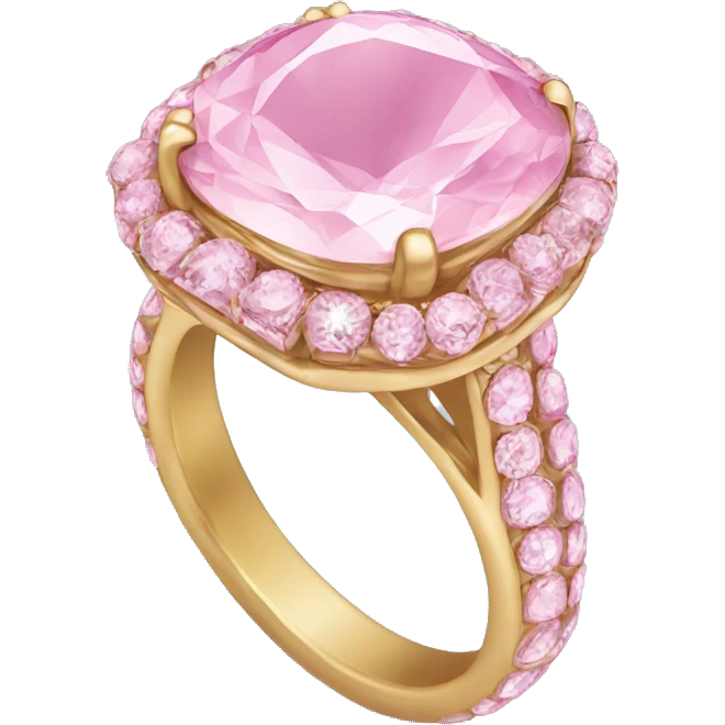 Pink engagement ring emoji