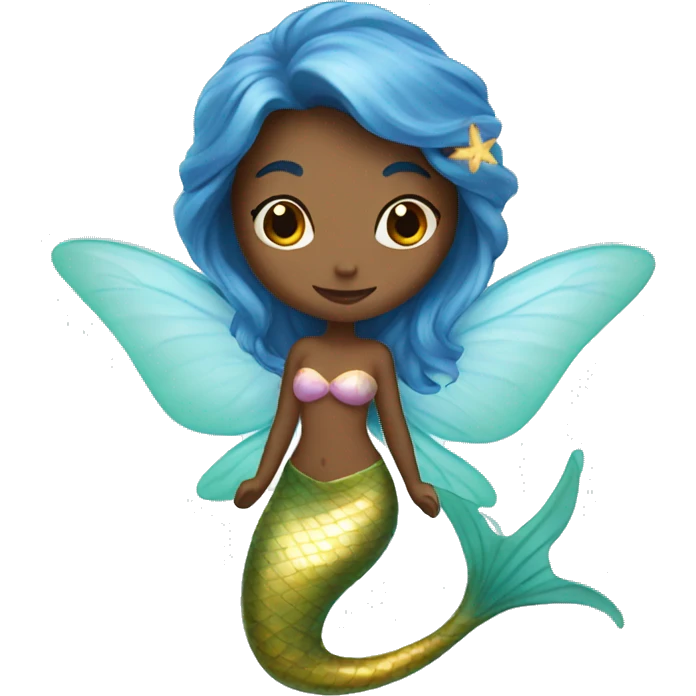 Mermaid with fairy wings  emoji