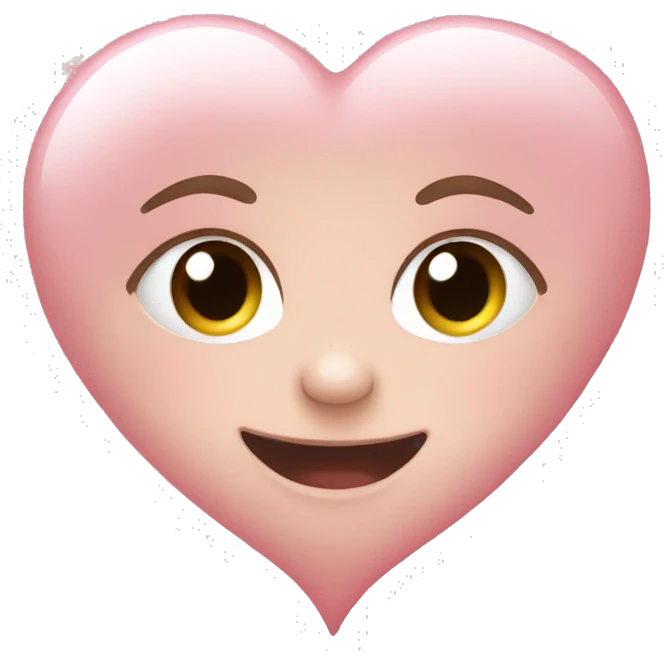 Baby pink heart emoji