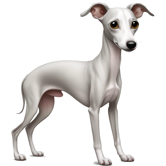 White Italian greyhound emoji
