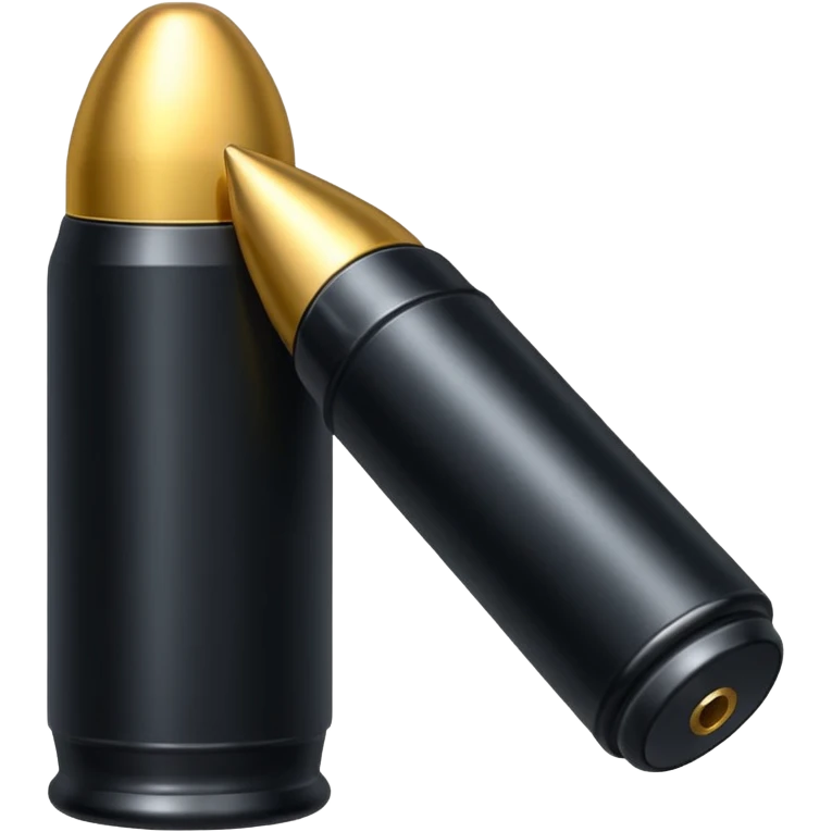 black long bullet metallic emoji