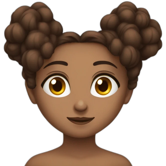 Brune avec les yeux marrons emoji