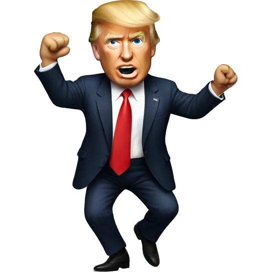 Donald Trump dancing emoji