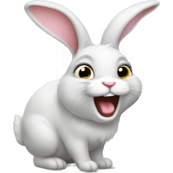 Farting bunny emoji