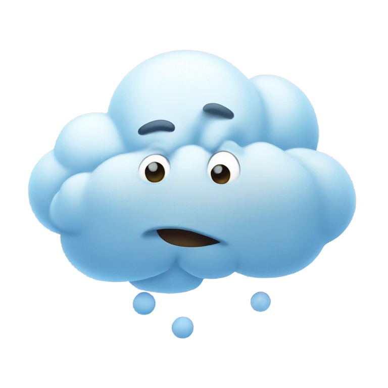 Fart in the wind emoji