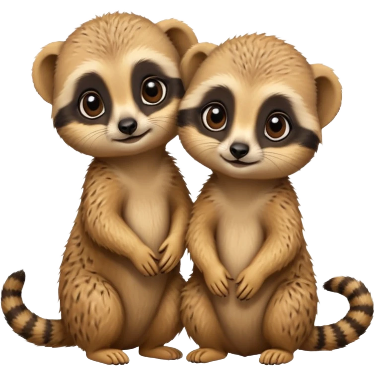 Baby meerkats doing funny activities  emoji