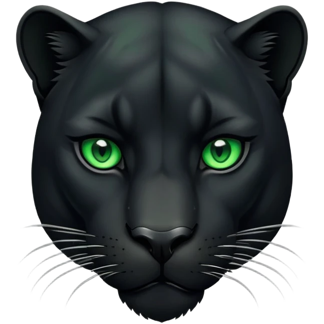 Pantera con ojos verdes emoji
