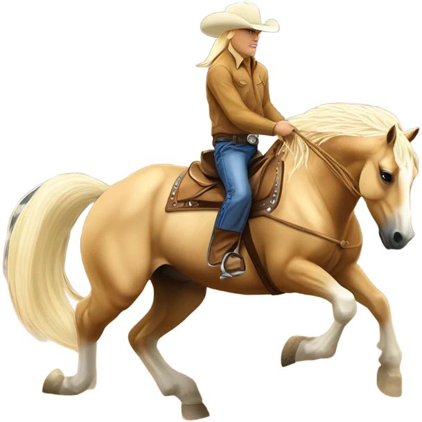 Palomino horse rodeo emoji