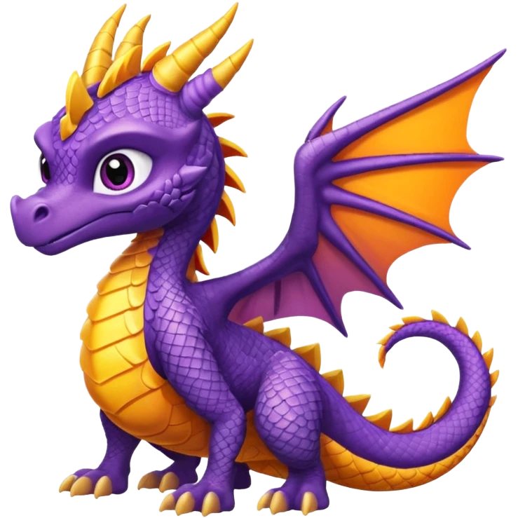 Spyro-Fakémon-hybrid-creature (full body)  emoji