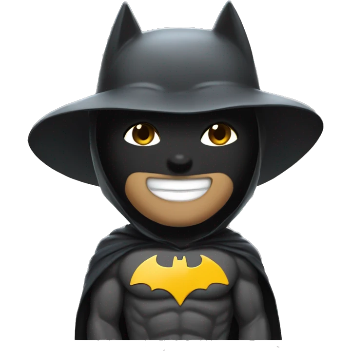 gato con la capa de batman emoji