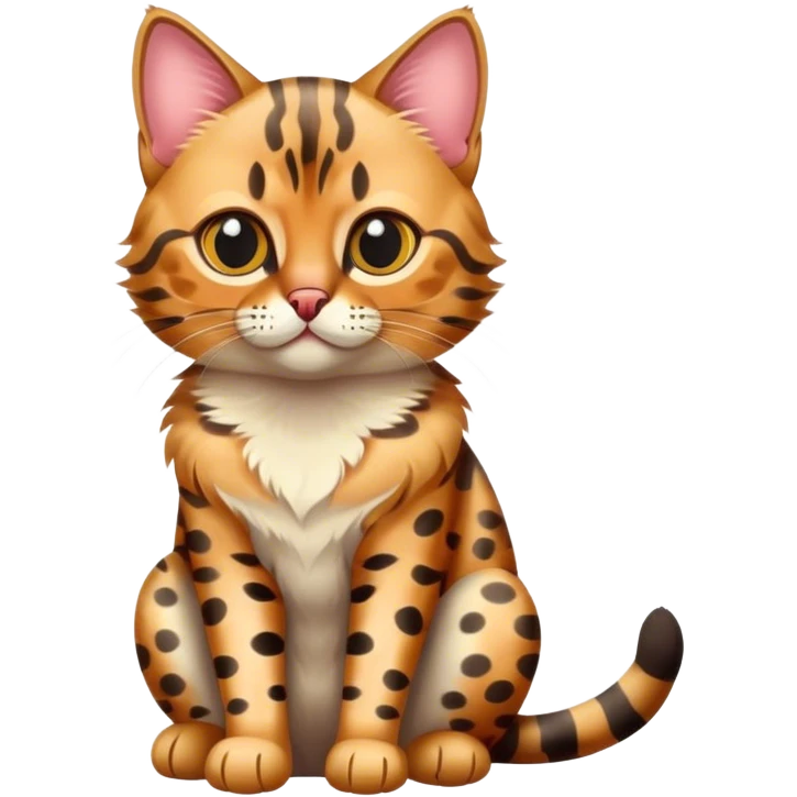 a little bengal cat emoji