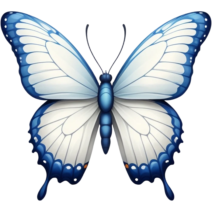 Butterfly covered in white paint emoji