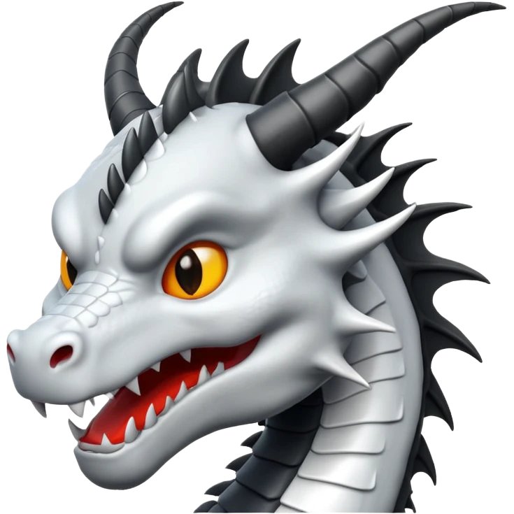 Black and white dragon emoji text emoji