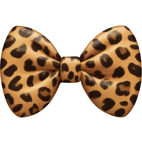 Leopard bow emoji