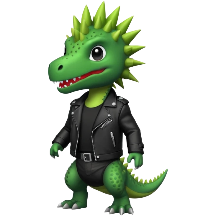 punk dinosaur emoji