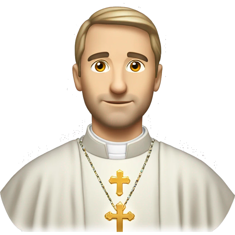 Caucasian Catholic priest in tridentine vestments emoji
