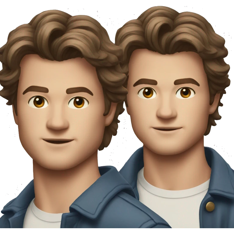 Handsome man that looks similar to Steve Harrington emoji