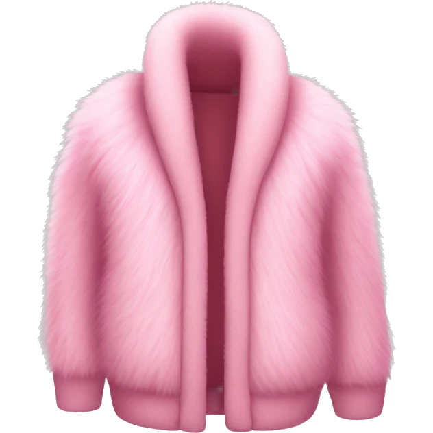 Pink fur cardigan emoji