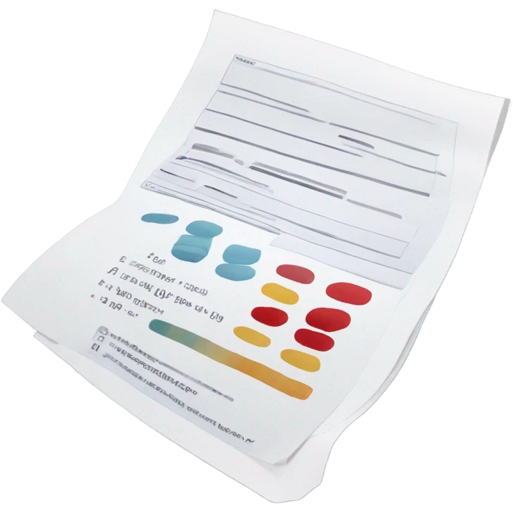 Blood testing document emoji