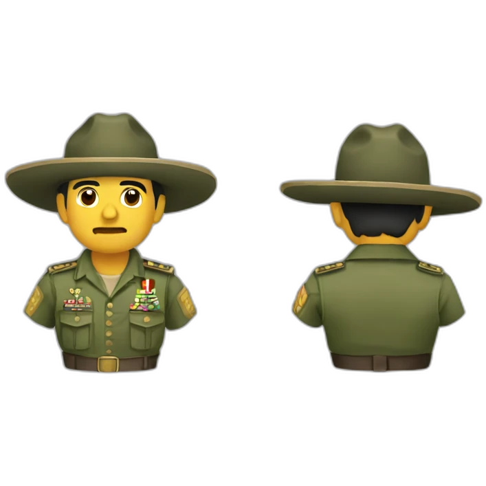 Soldado mexicano táctico  emoji