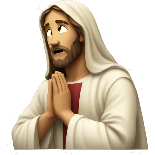 jesus christ pray emoji