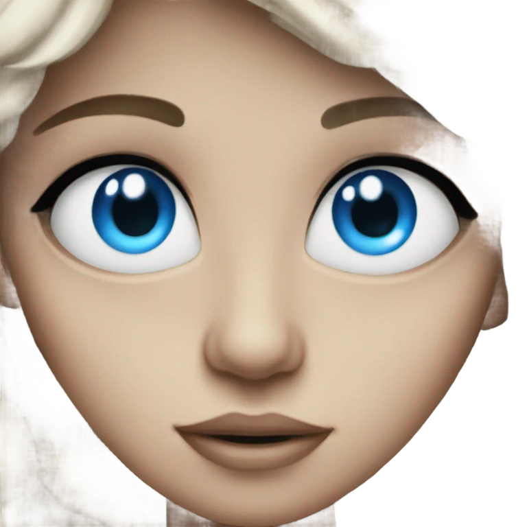 Blue eyes emoji