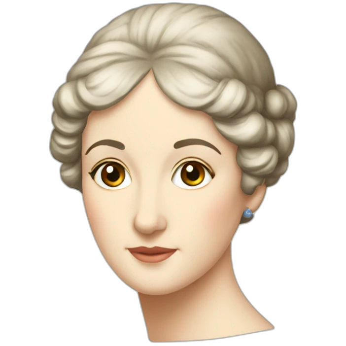 Jane Austen head emoji