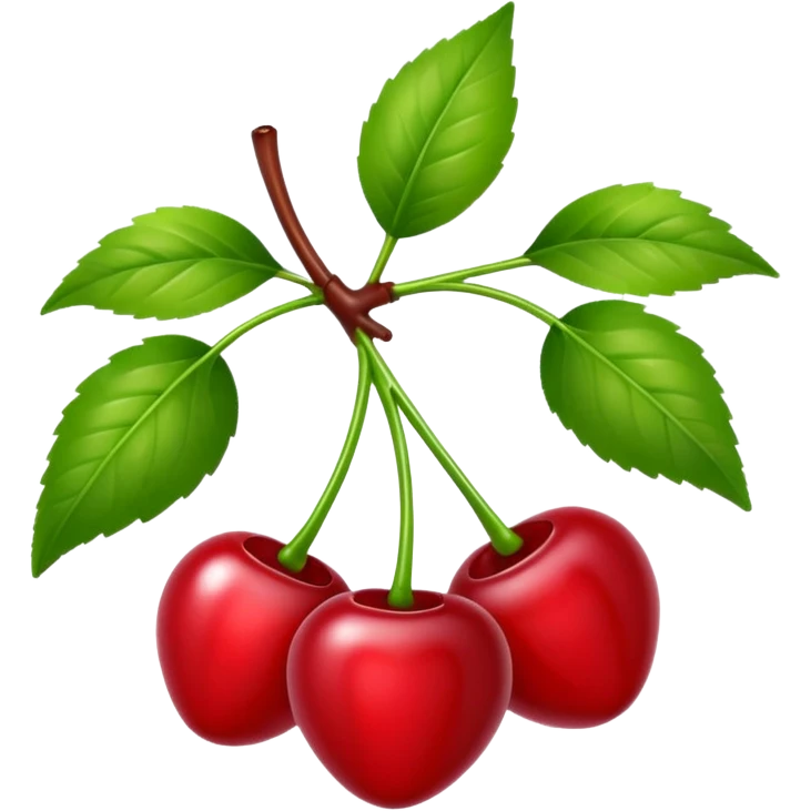 Sour cherries emoji