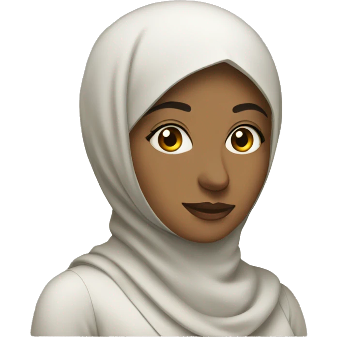 muslim woman with clock emoji