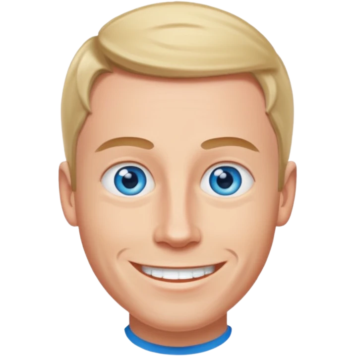 Dave England (b.1969) with blue eyes emoji