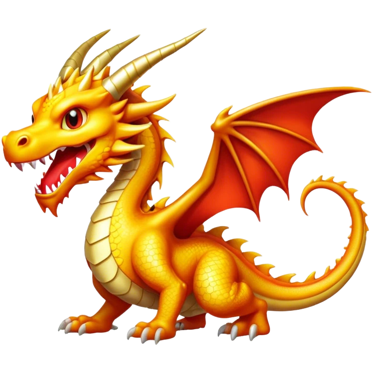 Dragon shining emoji