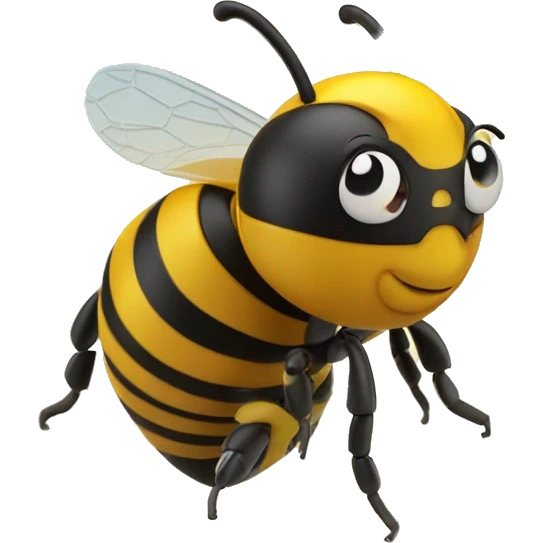 Bee with 3D printer emoji