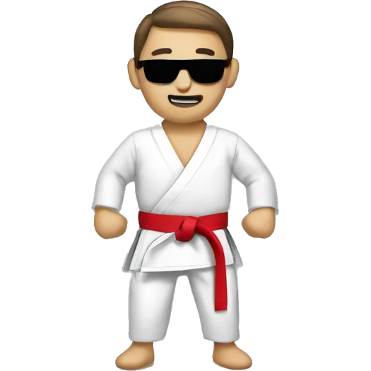 Karate add a b badge to their suit emoji