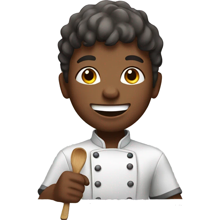 happy boy cooking emoji