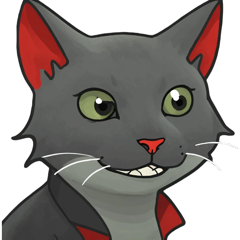 Vampire cat emoji