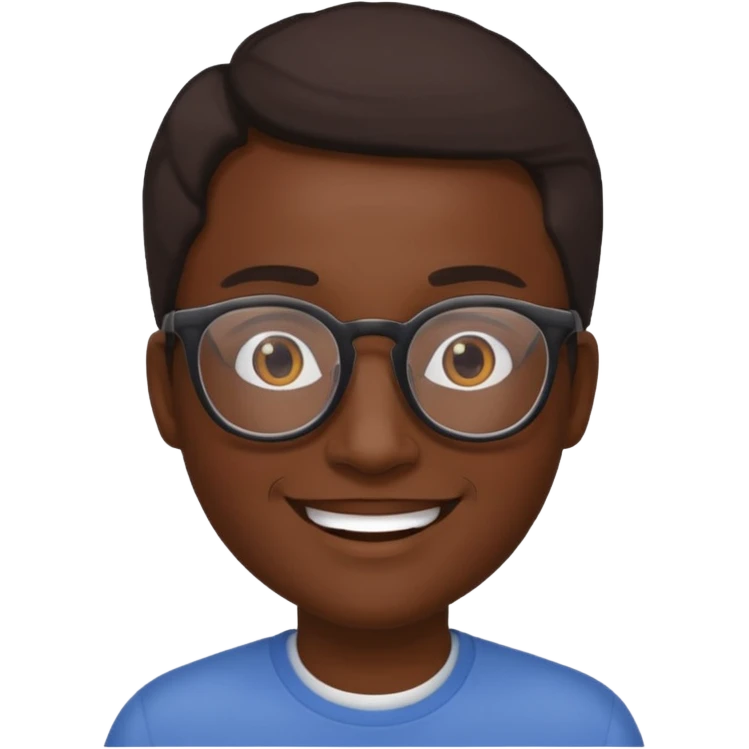 Cordero con lentes emoji