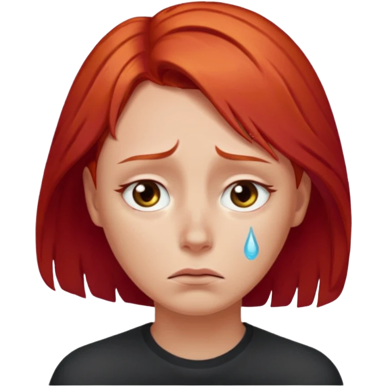 👨‍🦰😔💧 emoji