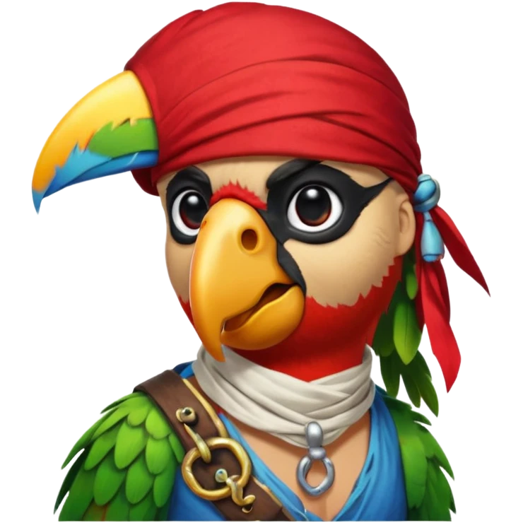 pirate and parrot emoji