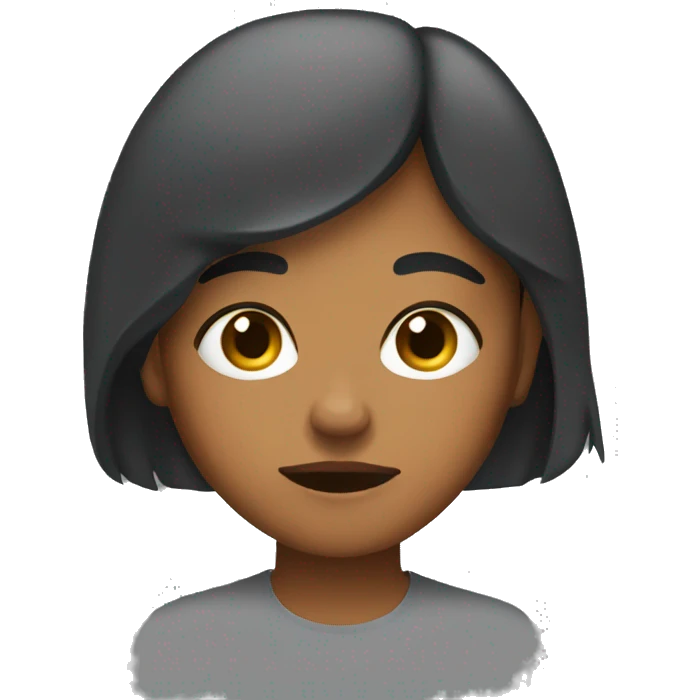 brownskin girl side eyeing with a “disgusted” face  emoji