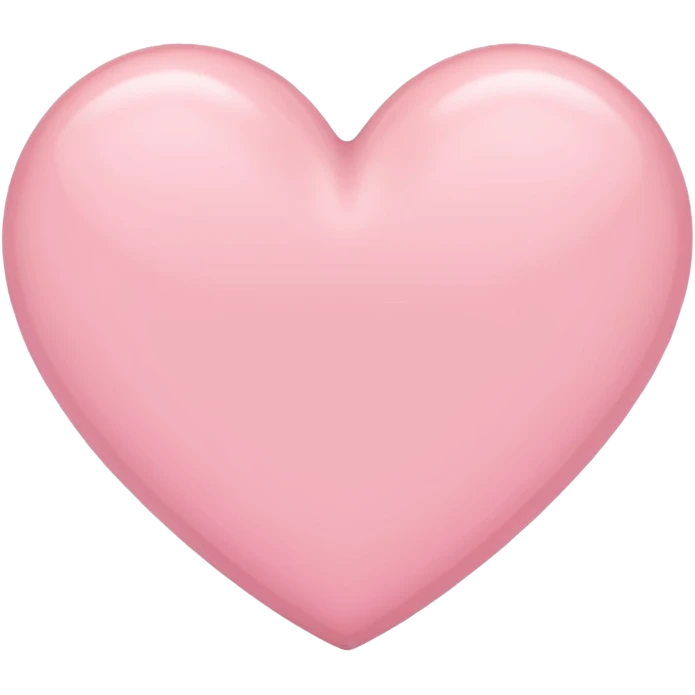 Pastel pink heart emoji