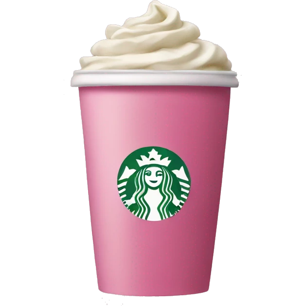 Pink Starbucks  emoji