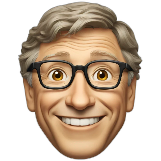 Bill Gates smiling emoji