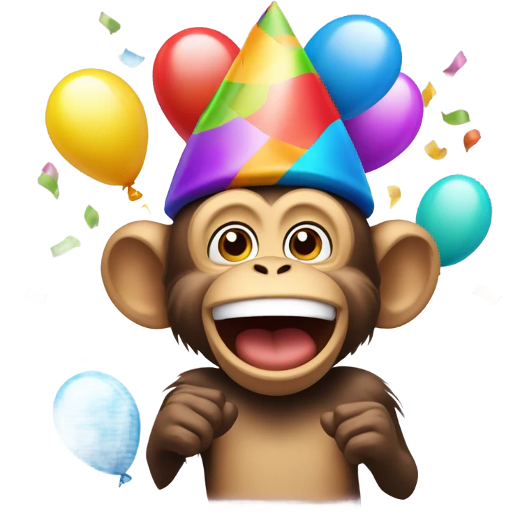 a monkey celebrating  emoji