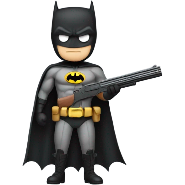 Batman with shotgun  emoji