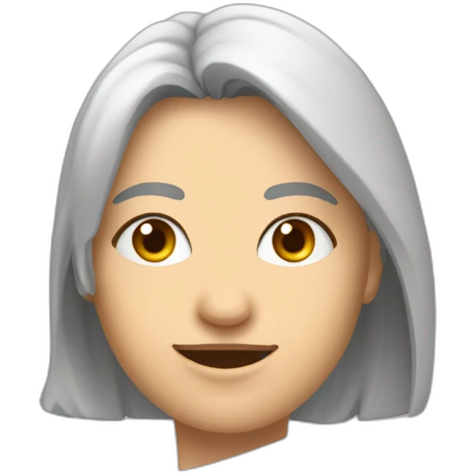 Mutsuz olmasına rağmen gülmek zorunda kalan bir yüz ifadesi emoji